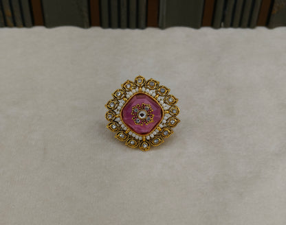 Kundan Adjustable Finger Rings