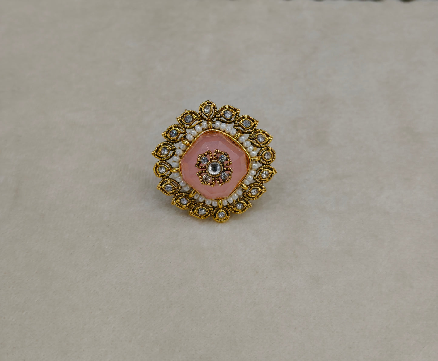 Kundan Adjustable Finger Rings