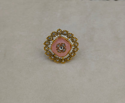 Kundan Adjustable Finger Rings