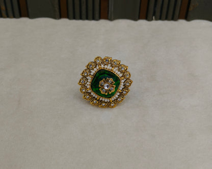 Kundan Adjustable Finger Rings