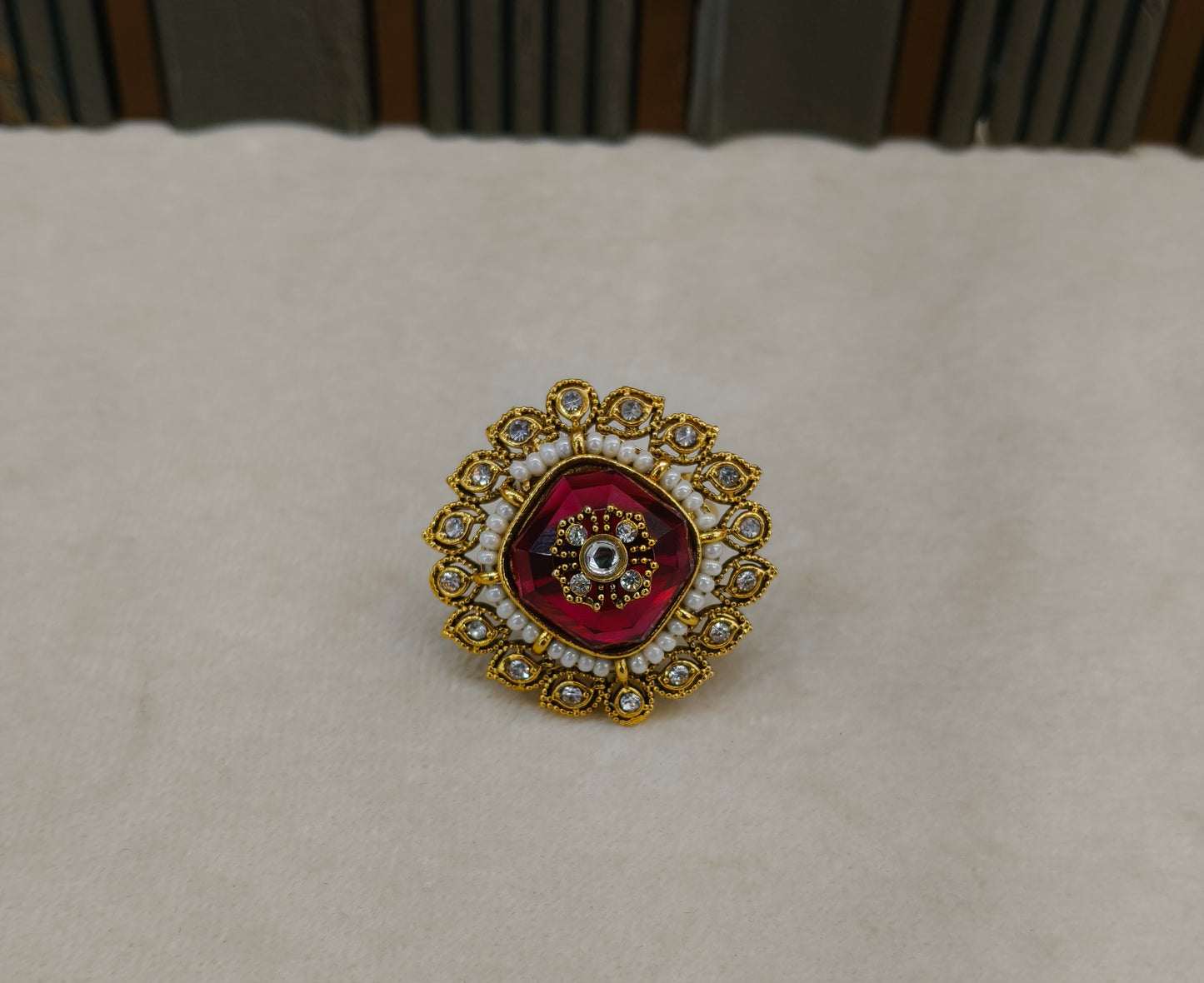 Kundan Adjustable Finger Rings