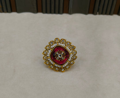 Kundan Adjustable Finger Rings