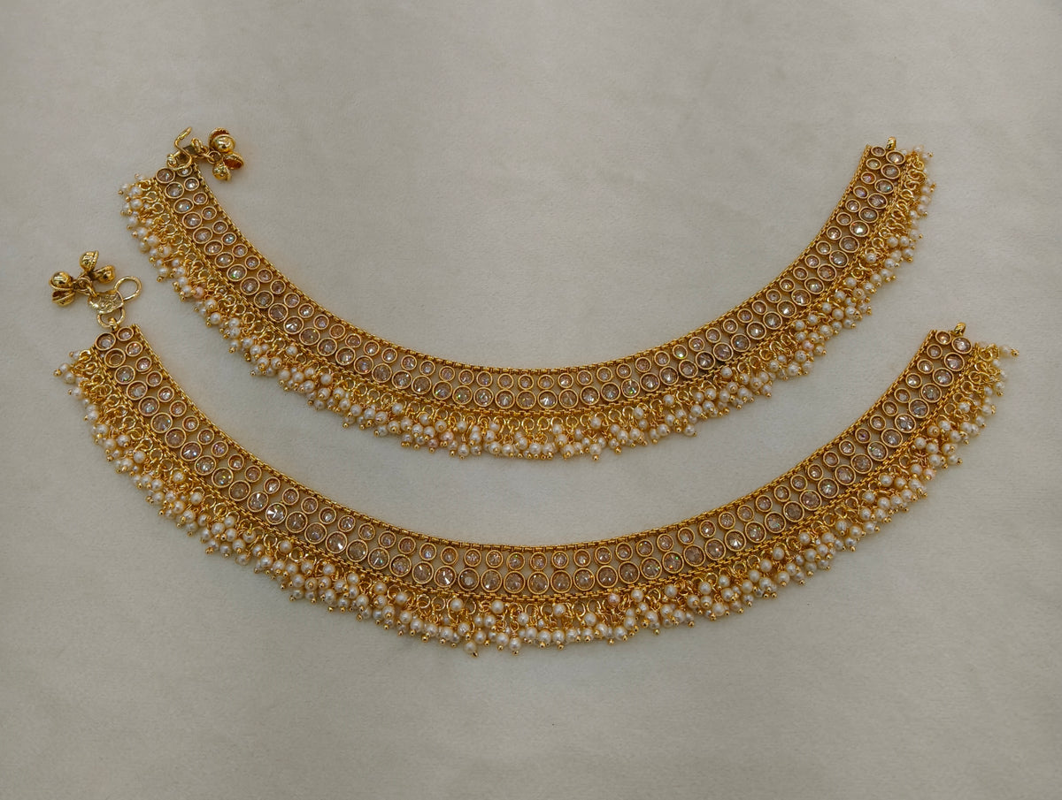 Gold Anklets Jhanjar Payal Alisa Jewellery