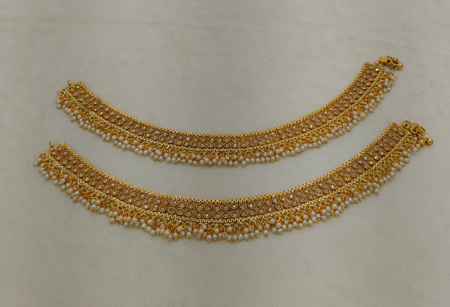 Gold Anklets Jhanjar Payal Alisa Jewellery