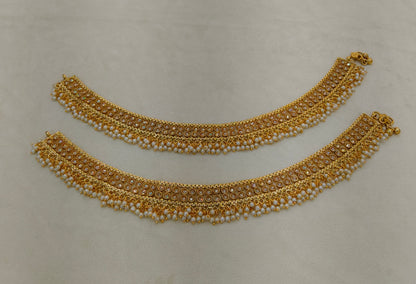 Gold Anklets Jhanjar Payal Alisa Jewellery