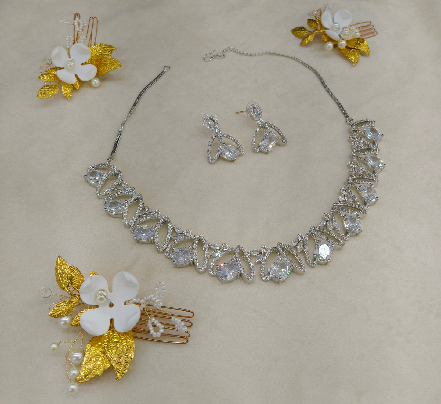 American Diamond Ad Necklace Alexa Sets