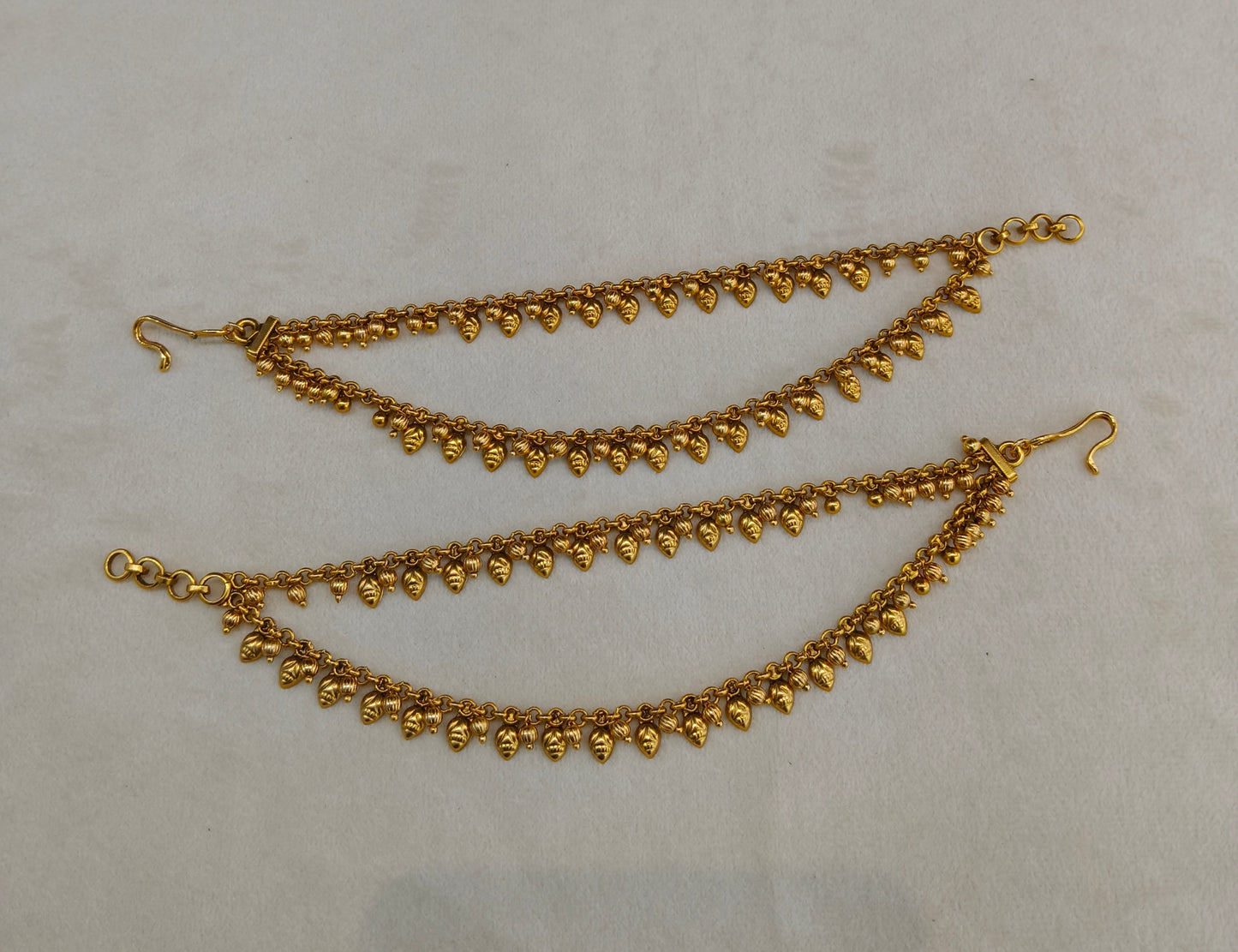 Gold Polki Sahare Earchains