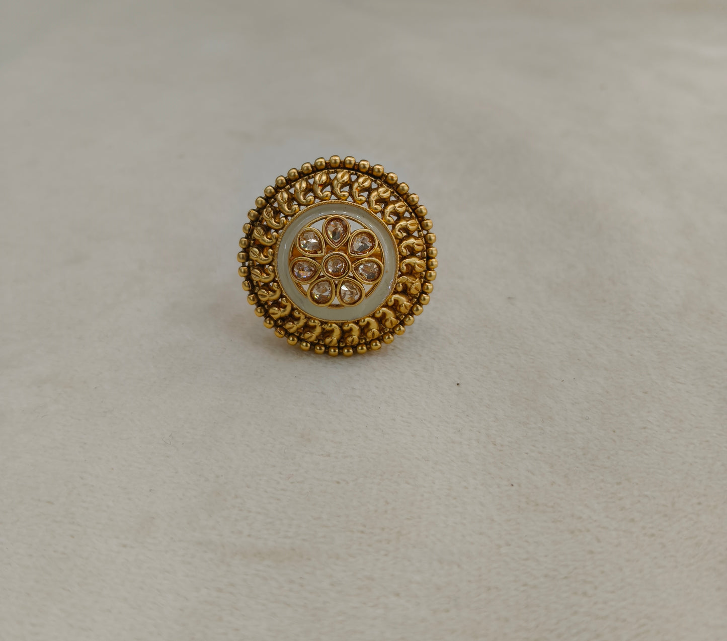 Gold Cocktail Finger Chober Rings