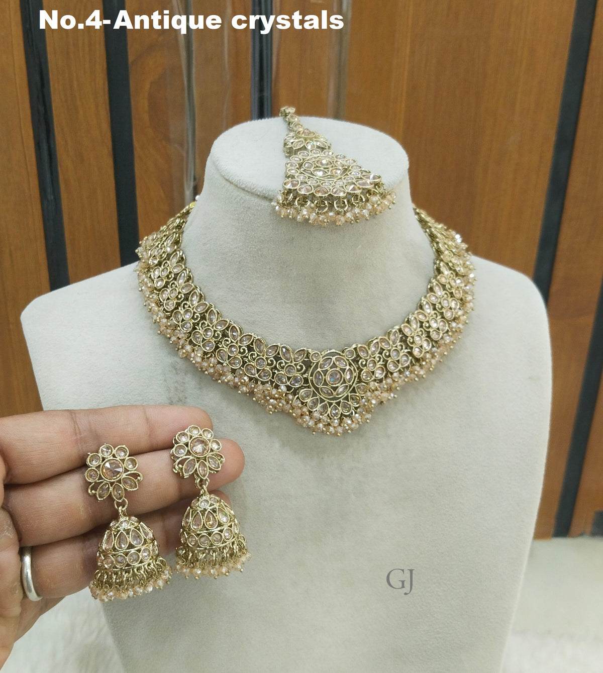 Antique Gold Indian jewelry ekta sets