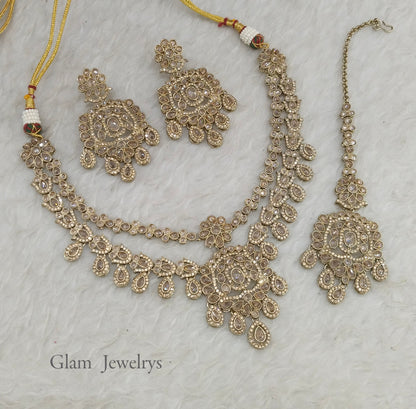 Antique Gold  Simi Necklace Layered sets