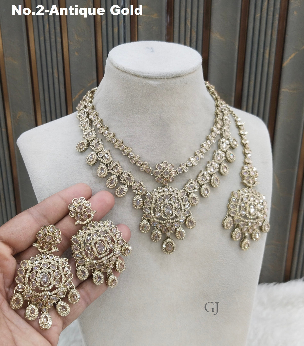 Antique Gold  Simi Necklace Layered sets