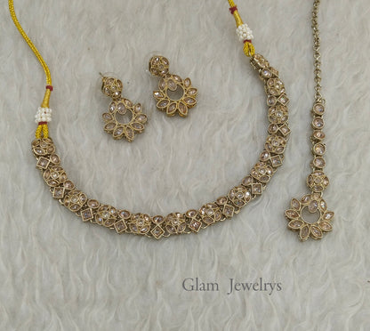 Antique Gold Necklace Chinu sets