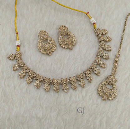 Antique Gold Necklace Chinu sets
