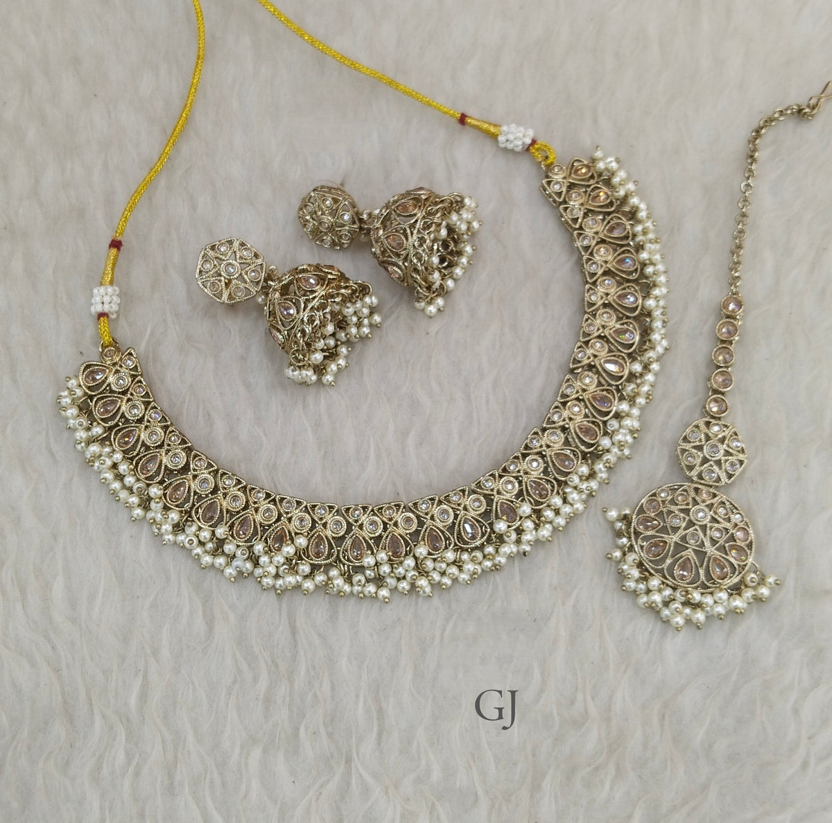 Antique Gold Necklace Eshani sets