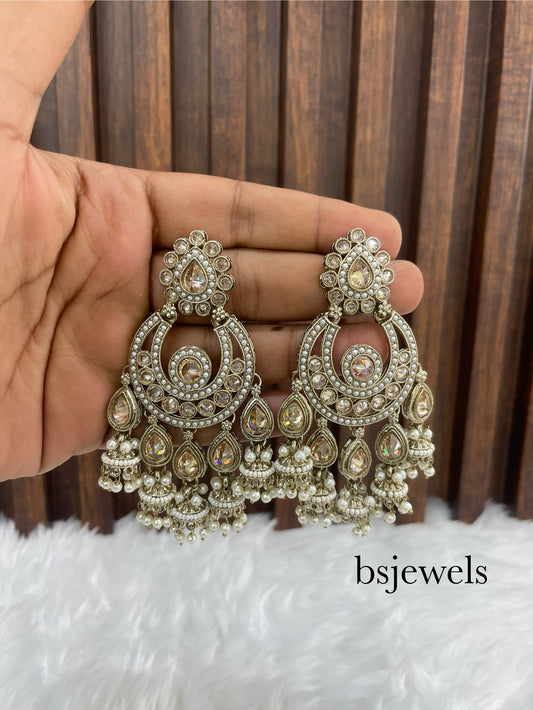 Antique Gold Bollywood Sarpunch Earrings