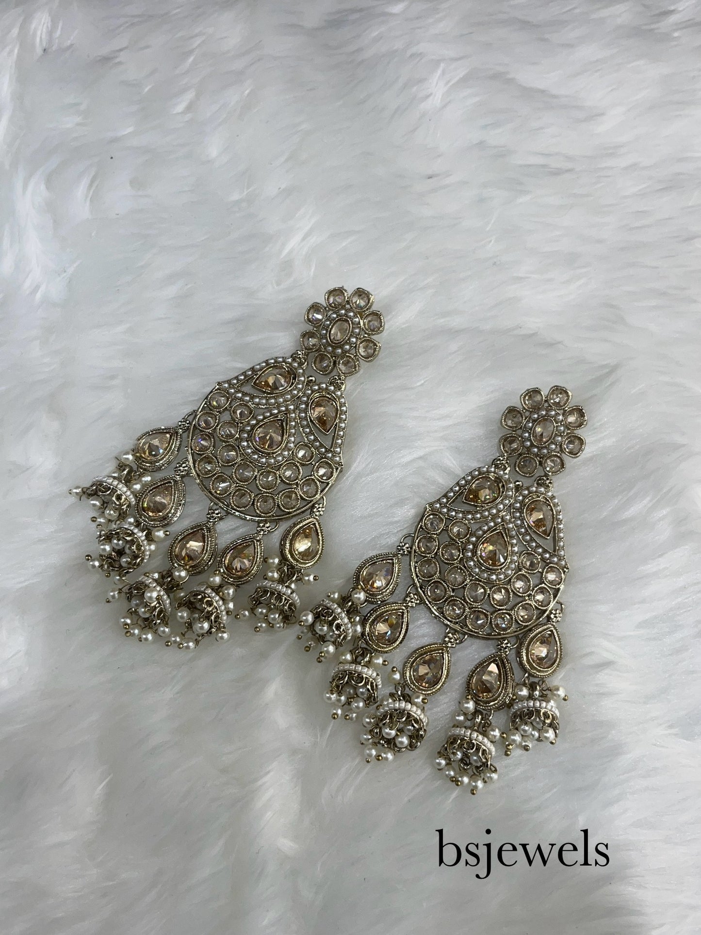 Antique Gold Bollywood SarpunchEarrings