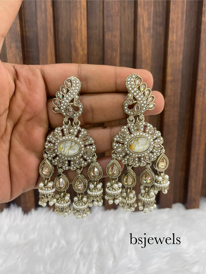 Antique Gold Bollywood Sarpunch Earrings