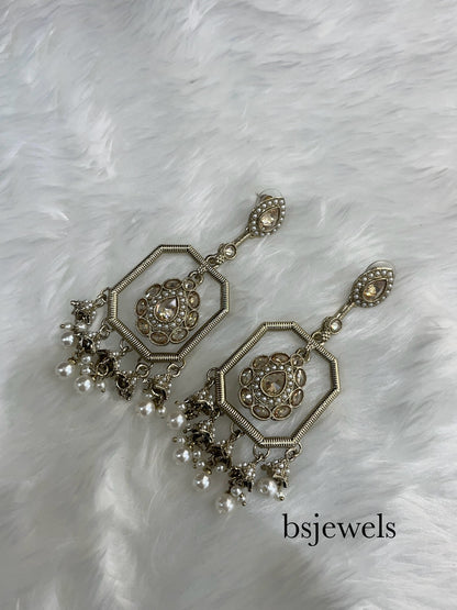Antique Gold Bollywood Sarpunch Earrings