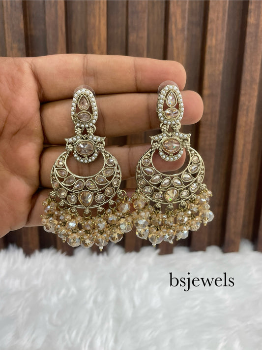 Antique Gold Bollywood Sarpunch Earrings