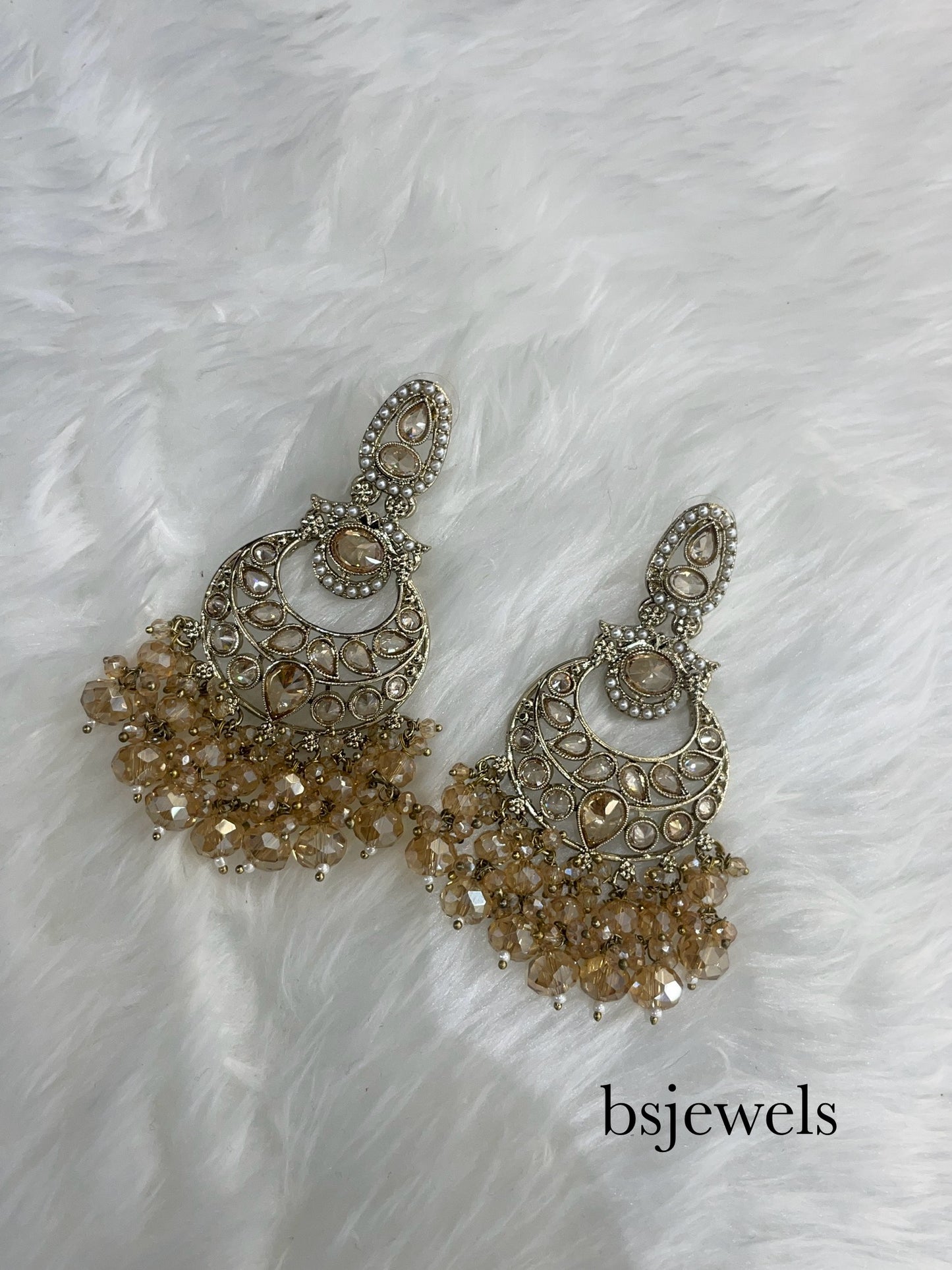 Antique Gold Bollywood Sarpunch Earrings