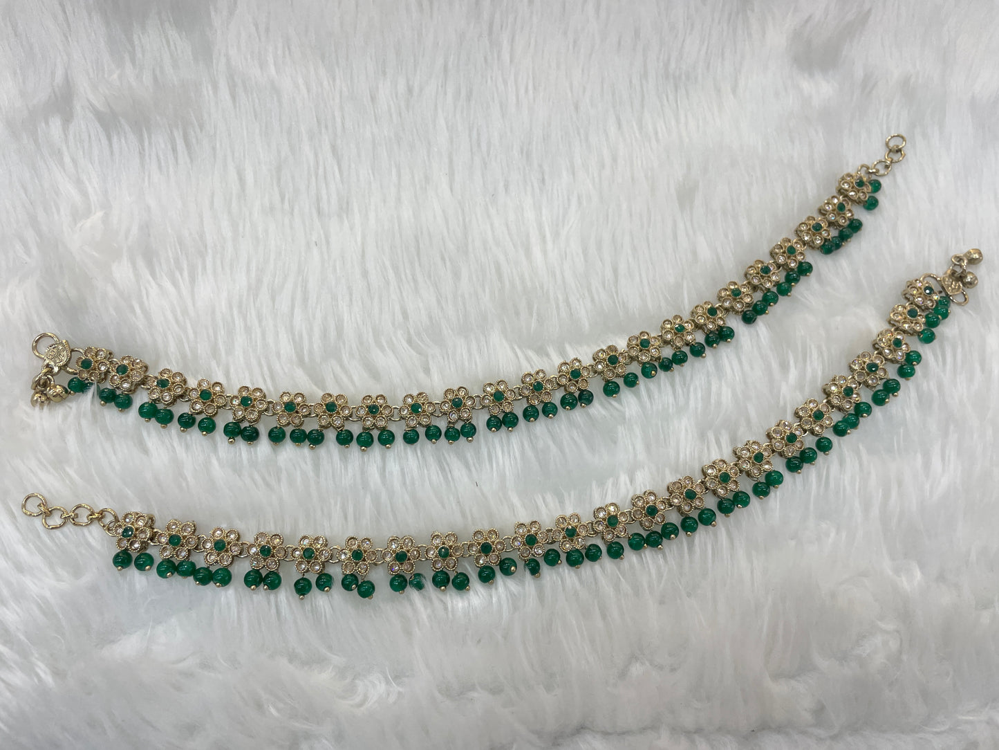 Antique Gold Anklets Jhanjar Payal Jewellery