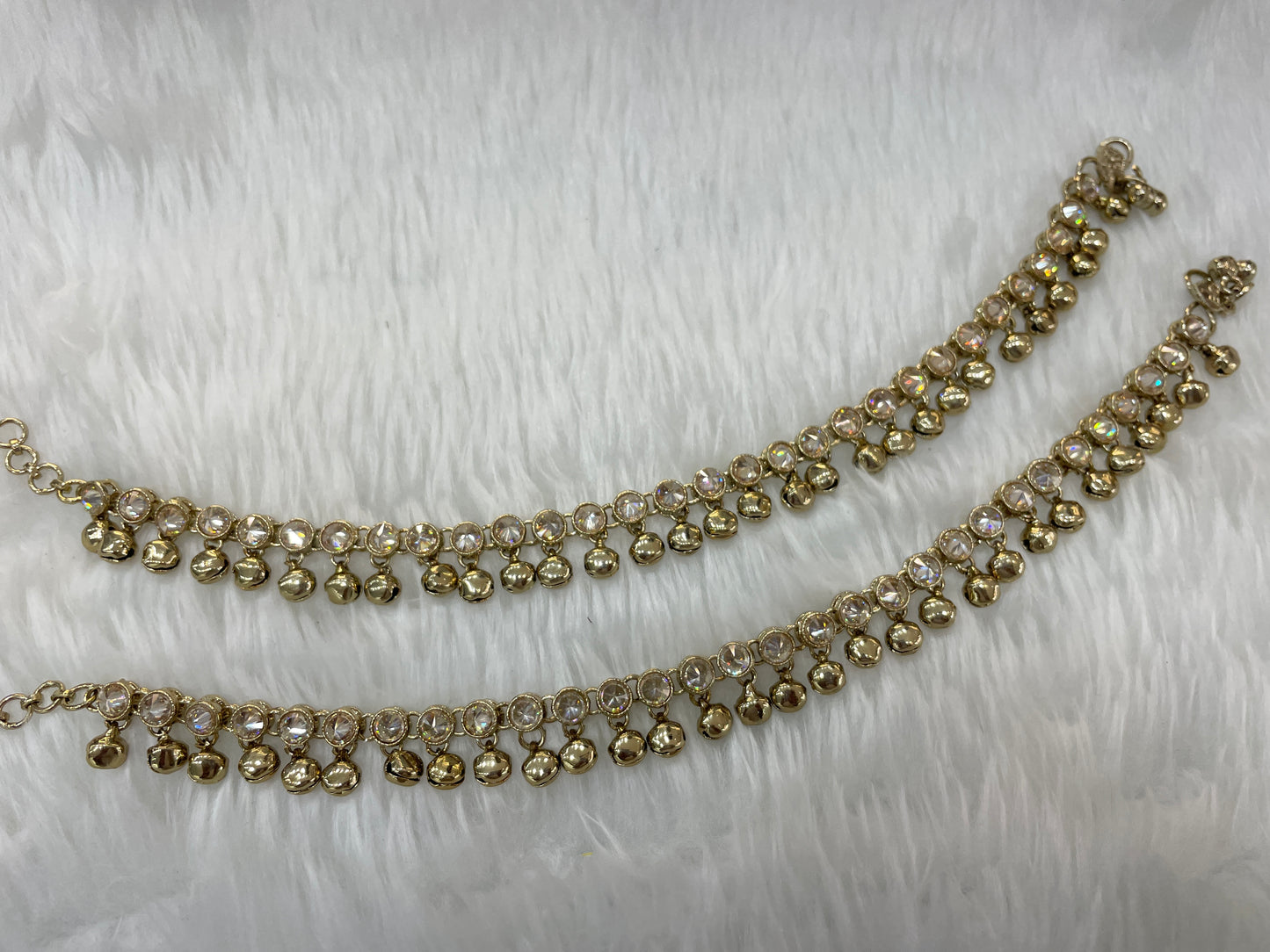 Antique Gold Anklets Jhanjar Payal Jewellery