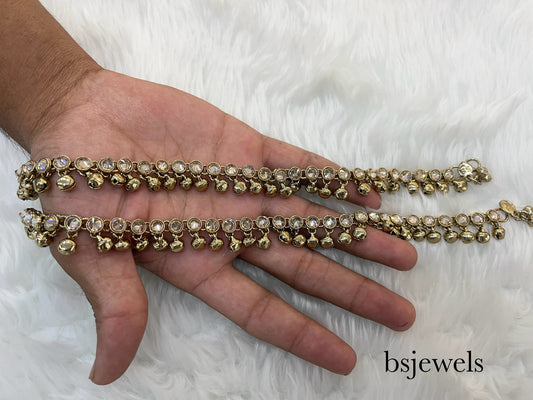 Antique Gold Anklets Jhanjar Payal Jewellery