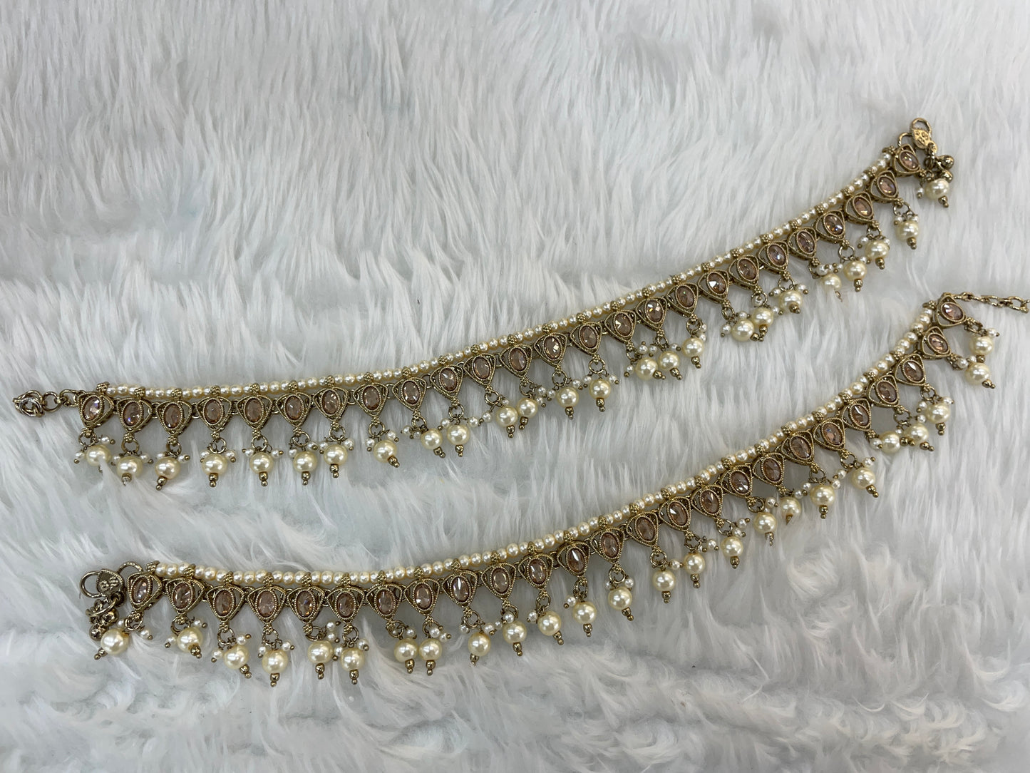 Antique Gold Anklets Jhanjar Payal Jewellery