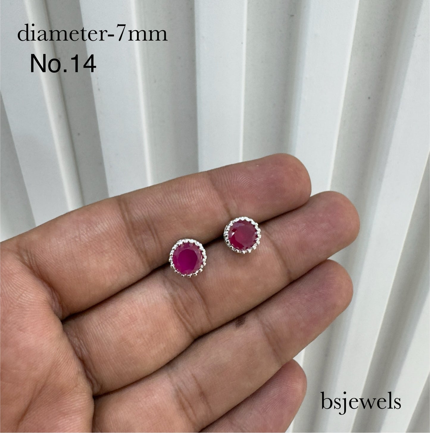 CZ Stone Stud Earrings
