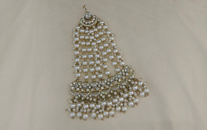 Antiue White Headpassa Jhumar Tracey Jewellery
